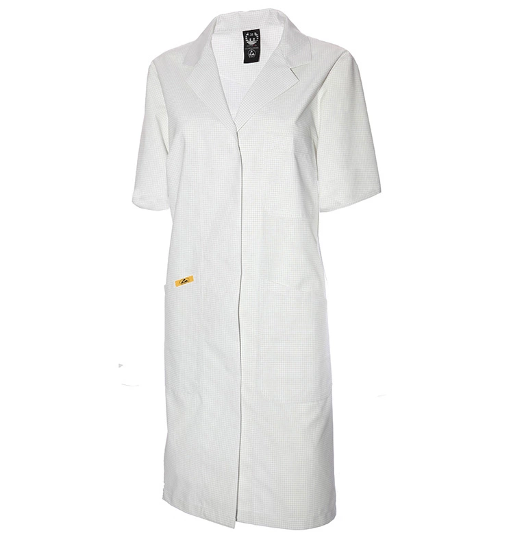 ESD Women's Smock Short-sleeve White