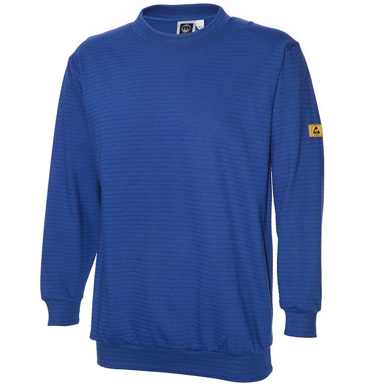 ESD Sweat-Shirt Kobaltblau