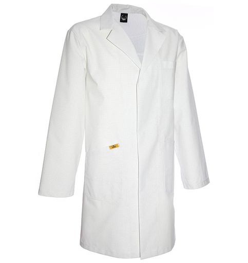 ESD Men's Smock Long-sleeve White