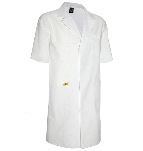 ESD Men's Smock Short-sleeve White