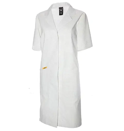 ESD Women's Smock Short-sleeve White