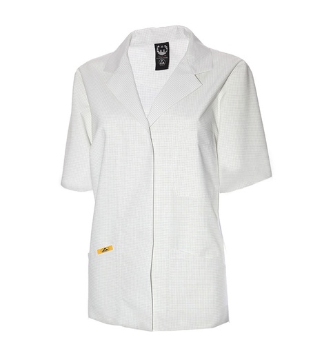 ESD Women's Jacket Short-sleeve White